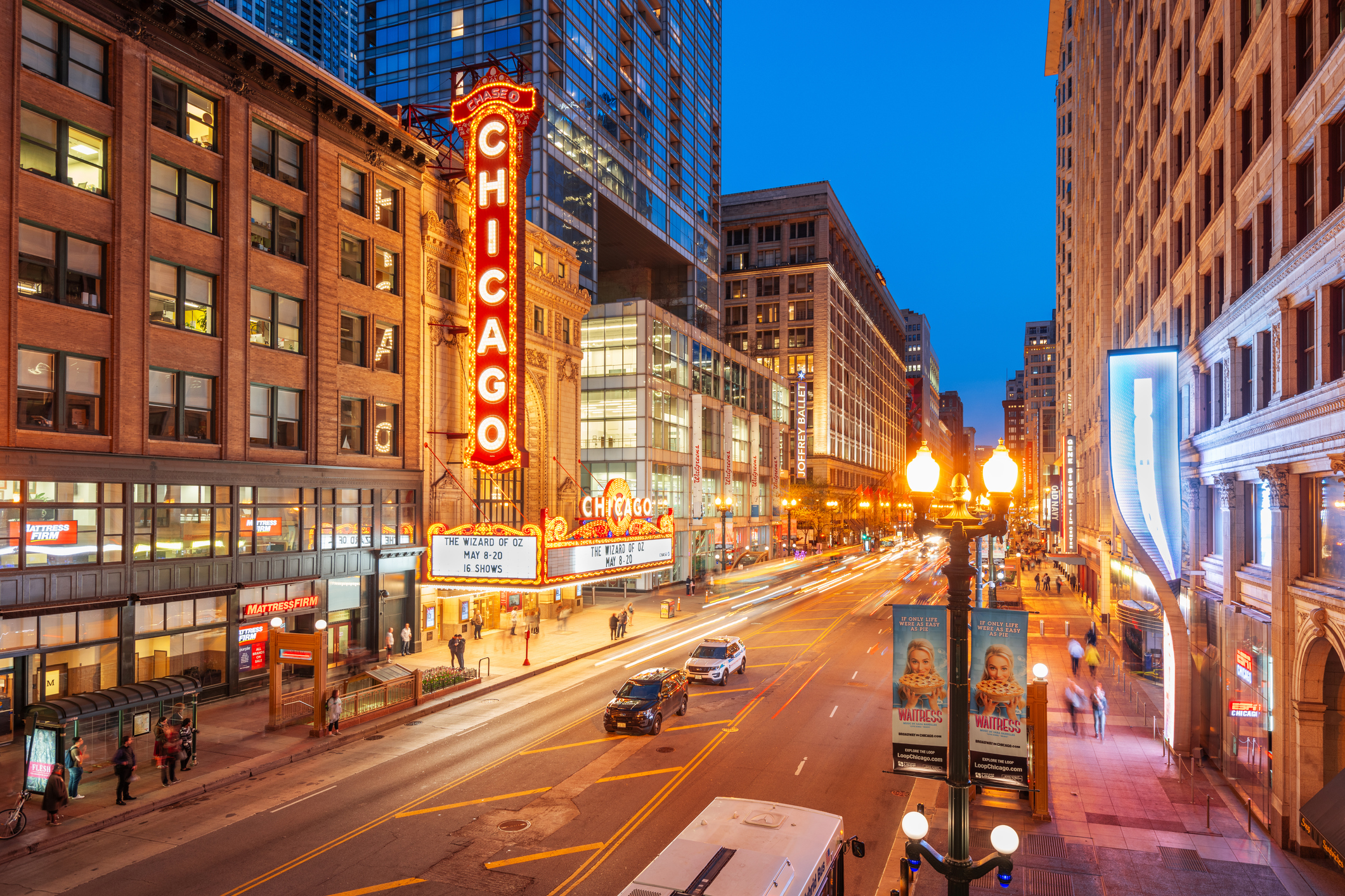 Chicago at dusk